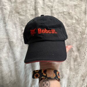 Vintage Black and Orange Bobcat Dad Hat